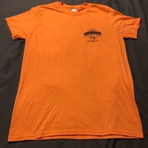 Bearskin Lodge On The River Gatlinburg TN Orange Gildan Soft Style Tshirt Size M
